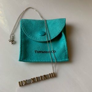 Tiffany & Co. Atlas silver necklace and earrings